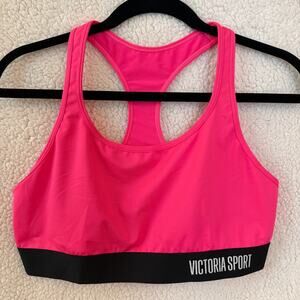 Victoria Sport Racerback Sports Bra XL Pink Athleisure Gymcore Activewear